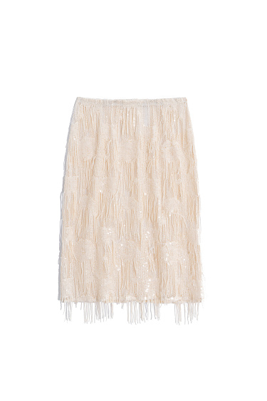 Midi skirt with sequins - BRUSNIKA Women Clothes