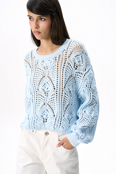 Openwork knit jumper - BRUSNIKA Women Clothes