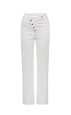 Asymmetric fastening jeans - BRUSNIKA. Women clothes