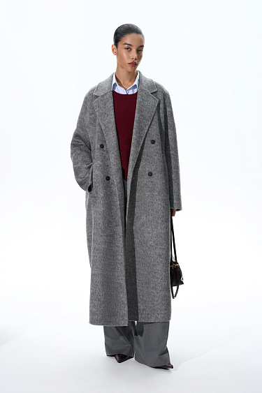 Double-breasted wool coat - BRUSNIKA Women Clothes