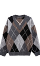 Cashmere jumper with an Argyle pattern - BRUSNIKA. Women clothes
