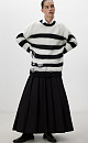 Ripped striped jumper - BRUSNIKA. Women clothes