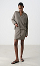 100% linen knit mini skirt - BRUSNIKA. Women clothes