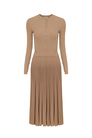 Dress with pleated skirt - BRUSNIKA Women Clothes