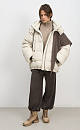 Voluminous down jacket with hood - BRUSNIKA. Women clothes