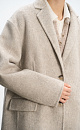 Single-breasted jacket-coat - BRUSNIKA. Women clothes