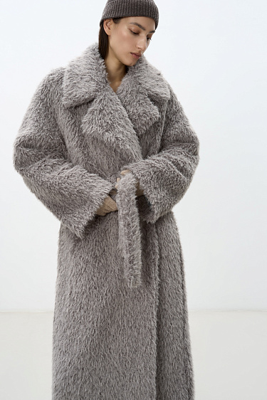 Faux Fur Coat - BRUSNIKA Women Clothes