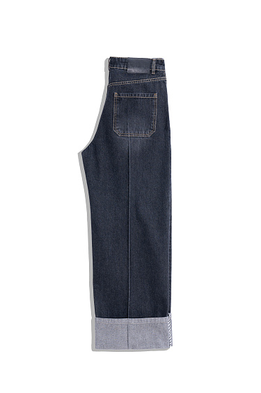 Straight jeans with pleats - BRUSNIKA Women Clothes