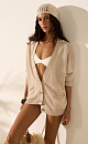 100% linen knit cardigan - BRUSNIKA. Women clothes