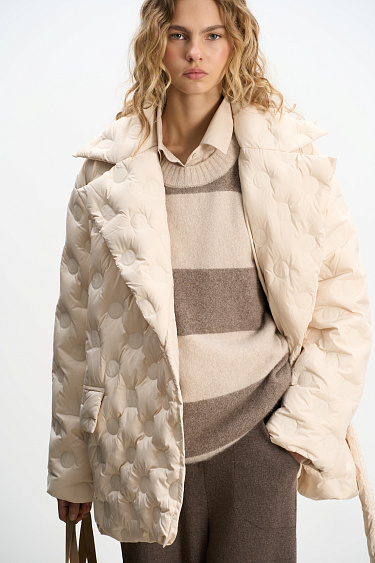 Wrap down jacket - BRUSNIKA Women Clothes
