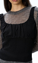 top with draping on the chest - BRUSNIKA. Women clothes