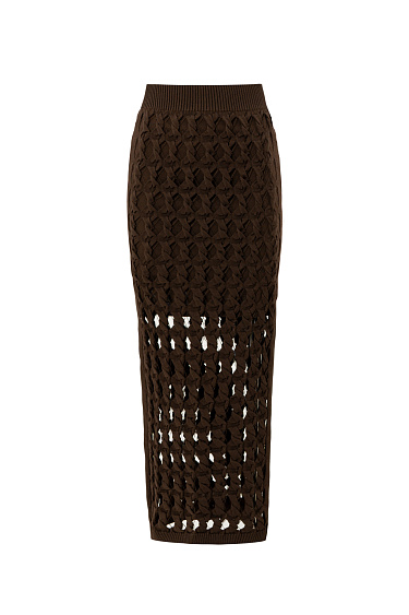 Large openwork weave pencil skirt - BRUSNIKA Women Clothes