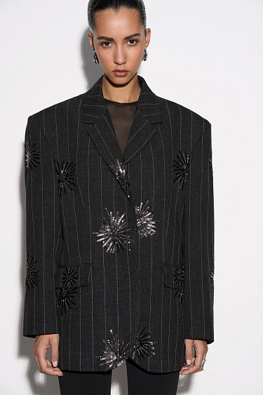 Sequined Jacket - BRUSNIKA Women Clothes