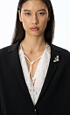Single-breasted merino wool jacket - BRUSNIKA. Women clothes
