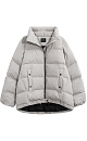 Voluminous down jacket with hood - BRUSNIKA. Women clothes