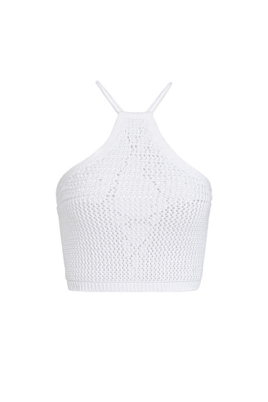 Knitted top with straps - BRUSNIKA Women Clothes