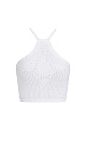 Knitted top with straps - BRUSNIKA. Women clothes
