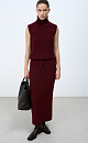 Wool knit midi skirt - BRUSNIKA. Women clothes