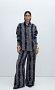 100% linen shirt with a print - BRUSNIKA. Women clothes