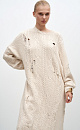Grunge style knit dress - BRUSNIKA. Women clothes