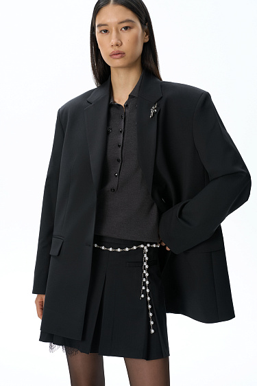 Wool mini skirt - BRUSNIKA Women Clothes