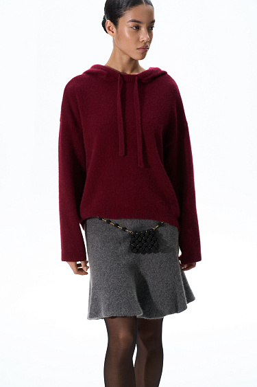 Mini skirt made of fox fur - BRUSNIKA Women Clothes