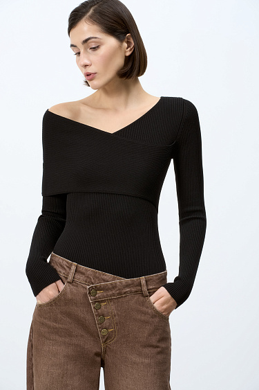 Off-the-shoulder top - BRUSNIKA Women Clothes