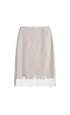 Midi skirt with lace - BRUSNIKA. Women clothes