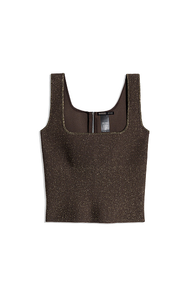 Short lurex corset - BRUSNIKA Women Clothes