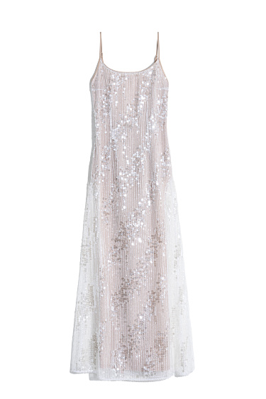 Maxi dress with sequins on the straps - BRUSNIKA Women Clothes