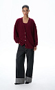Long fox down cardigan - BRUSNIKA. Women clothes