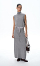 Knitted vest with a high collar - BRUSNIKA. Women clothes