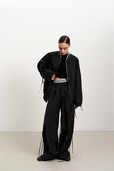 Loose-fit trousers with drawstrings - BRUSNIKA Women Clothes