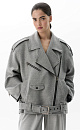 Wool-blend biker jacket - BRUSNIKA. Women clothes