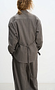 Wool shirt with big shoulders - BRUSNIKA. Women clothes