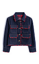 Denim jacket with fringe - BRUSNIKA. Women clothes