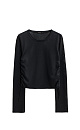 Long sleeve top with drawstring - BRUSNIKA. Women clothes