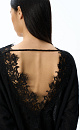 Merino wool jumper with lace - BRUSNIKA. Women clothes