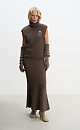 Fox Down Knitted Vest - BRUSNIKA. Women clothes