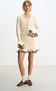 Boucle skirt with ruffles - BRUSNIKA. Women clothes