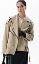 Wool-blend biker jacket - BRUSNIKA. Women clothes