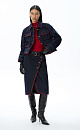 Denim midi skirt with fringe - BRUSNIKA. Women clothes