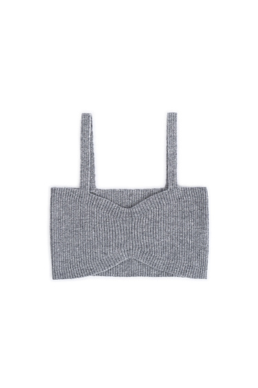 Cashmere and wool blend crop top - BRUSNIKA Women Clothes