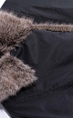 Down jacket with a fur collar - BRUSNIKA. Women clothes