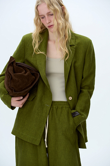 Hemp blazer - BRUSNIKA Women Clothes