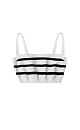Striped top with straps - BRUSNIKA. Women clothes