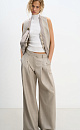 Palazzo trousers made of wool - BRUSNIKA. Women clothes
