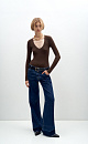 V-neck jumper - BRUSNIKA. Women clothes