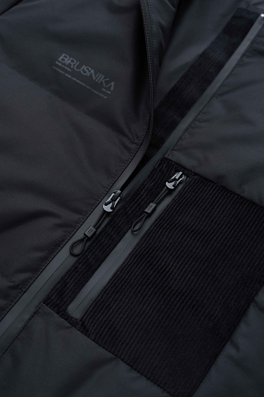 Down jacket with side pocket - BRUSNIKA Women Clothes