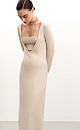 Knitted dress with top - BRUSNIKA. Women clothes